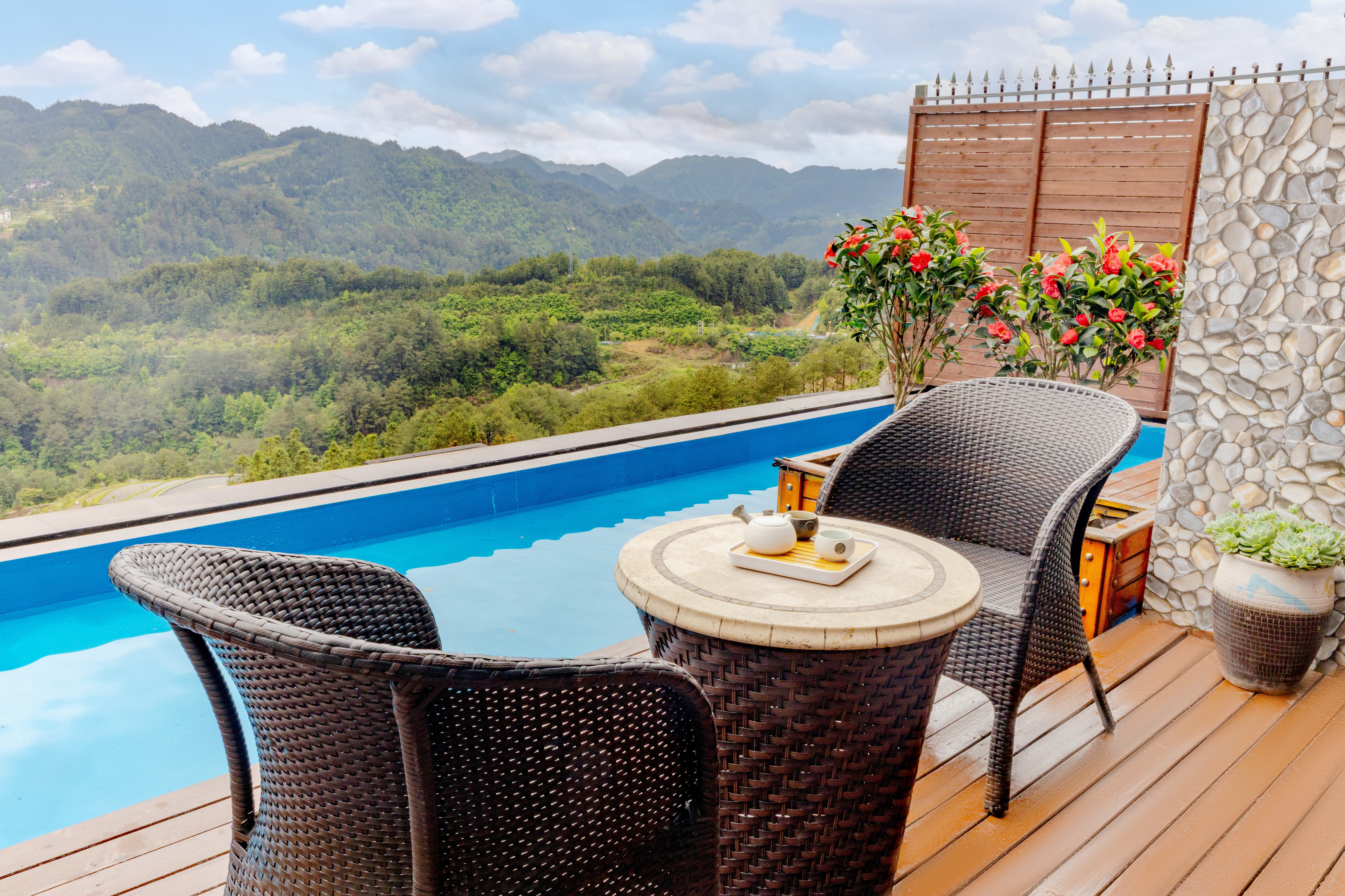 雨露私房双床房【观景小花园+乾湿分离】