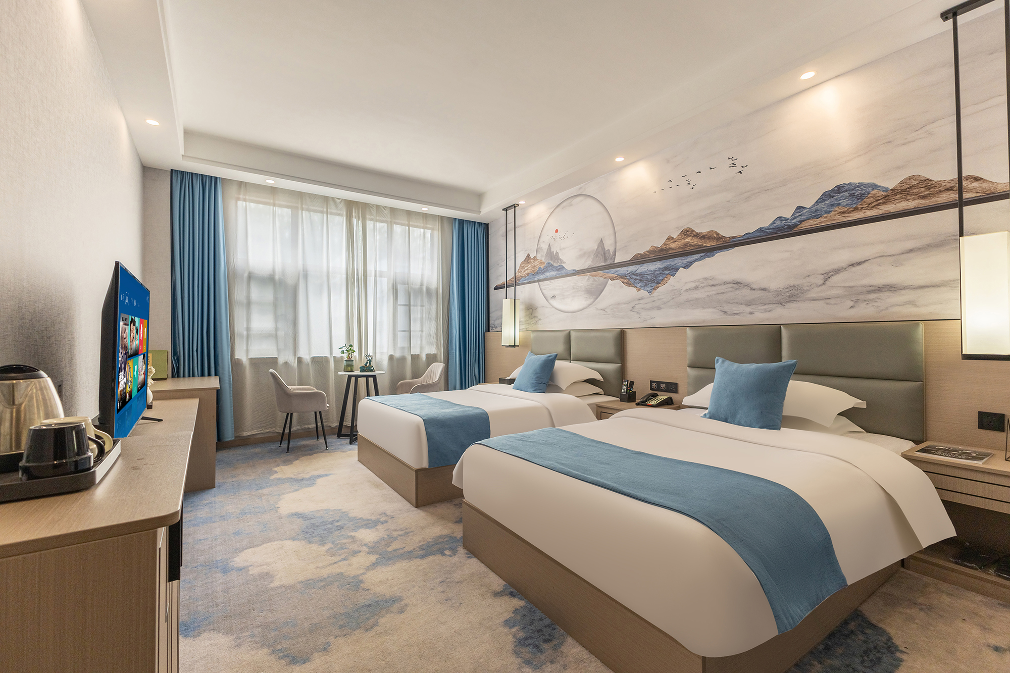 豪华观景标间（轻时尚+尽享山景）
