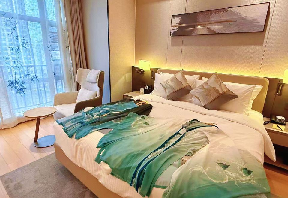 漢服新中式主題行政大床房（洗衣機+廚房+冰箱）