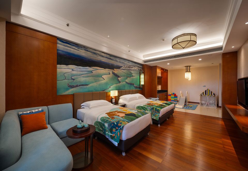 深度睡眠湖景親子房丨智能U眠床墊丨獨立泡池