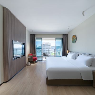 卓越海景雙拼大床房（側海景） 惠東雙月灣華美達酒店優惠