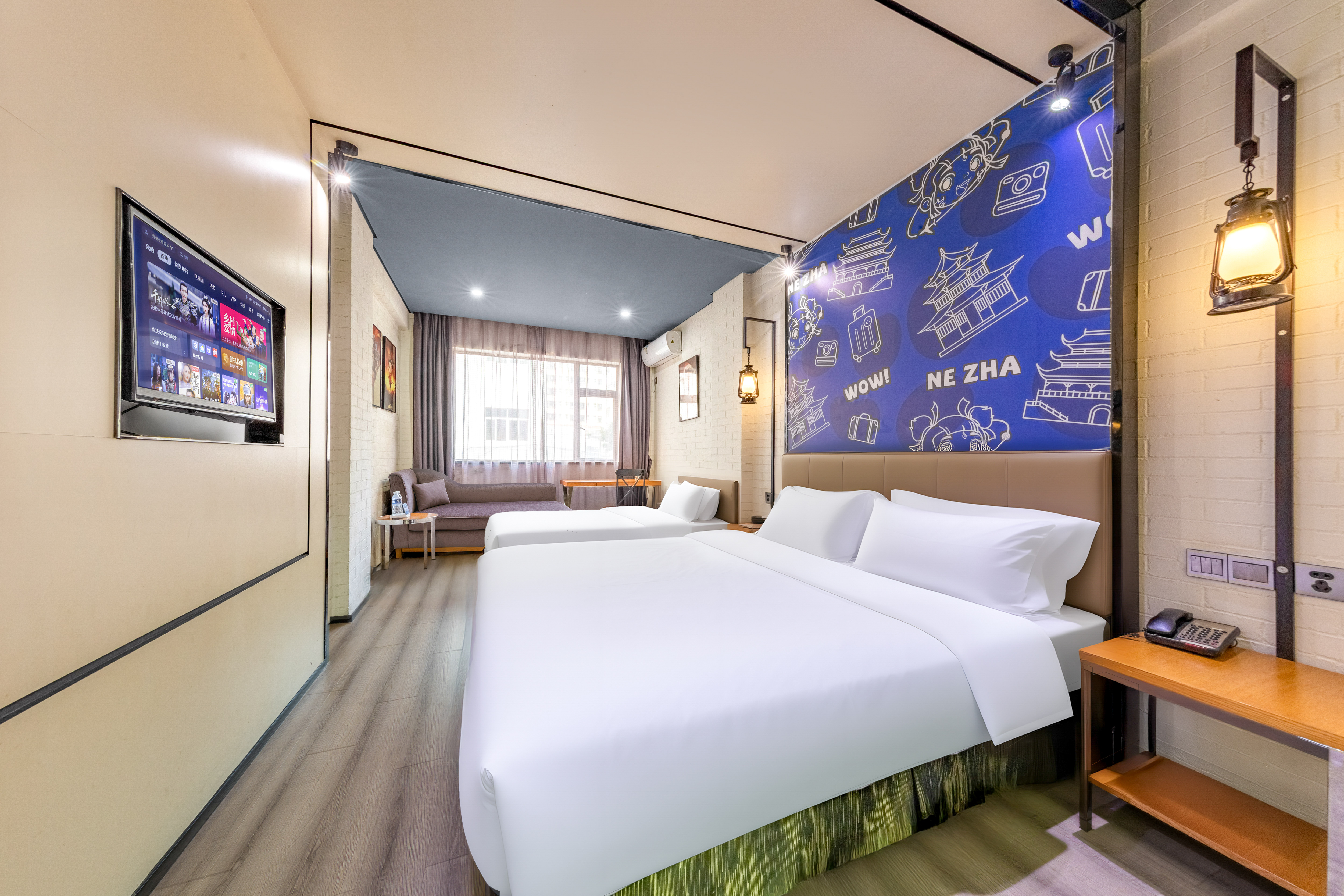 途窝拾光亲子房【舒适通风+家庭双床】