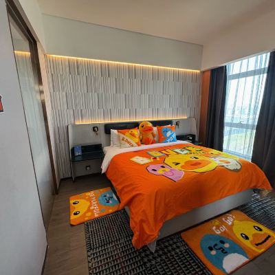 B.duck小黃鴨親子主題大床房 慈溪萬達美華飯店優惠