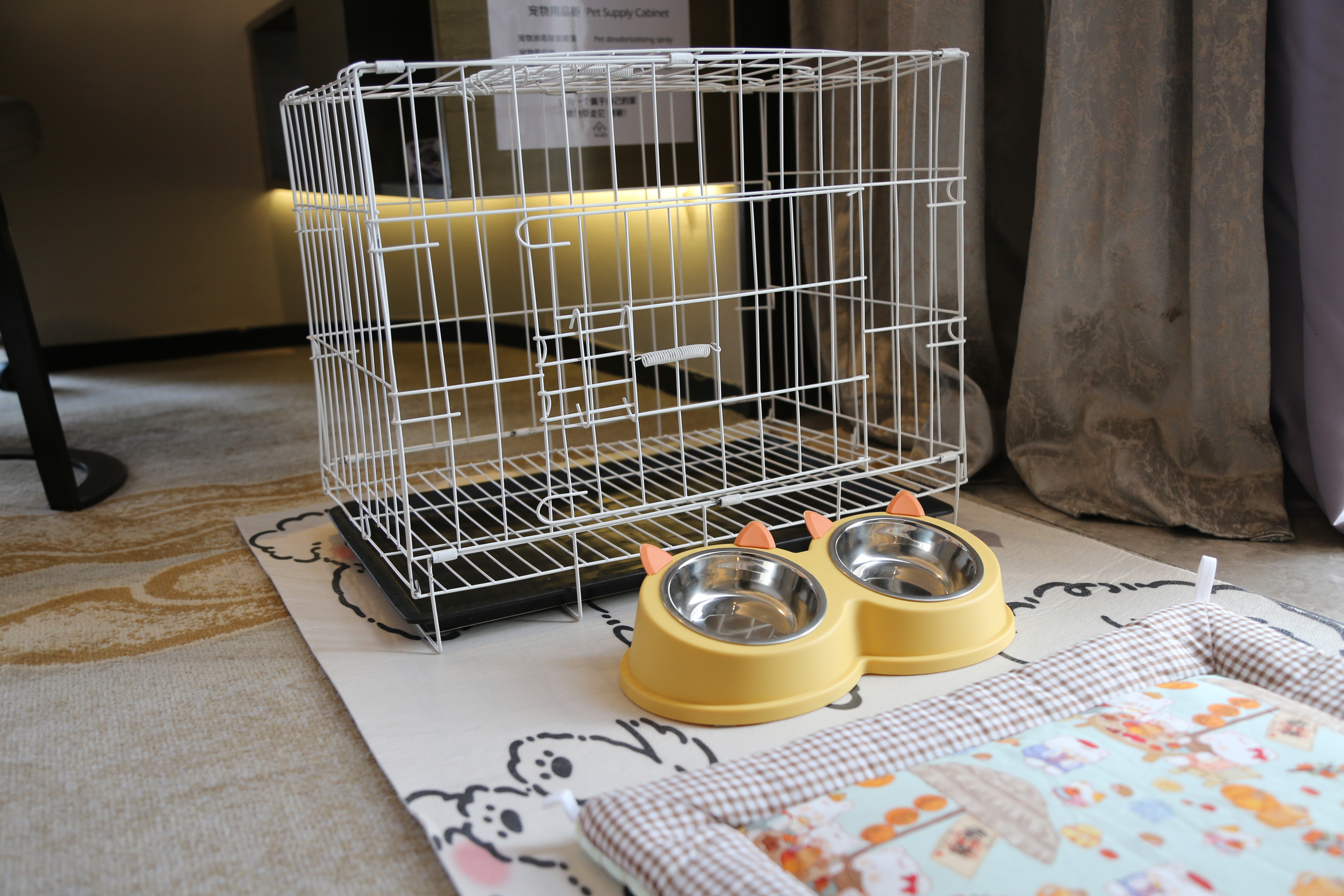 萌寵友好大床房（萌寵窩墊+玩具+食盆+溜寵物件）