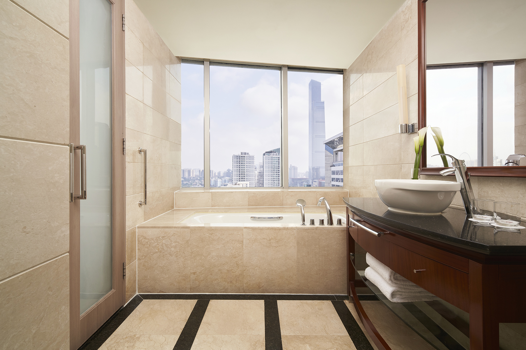 Nanning Marriott Hotel豪华城景双床房（CBD城市地标景观）