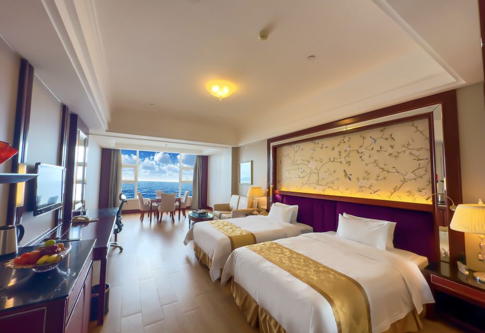 豪华海景双床房（海景落地窗）