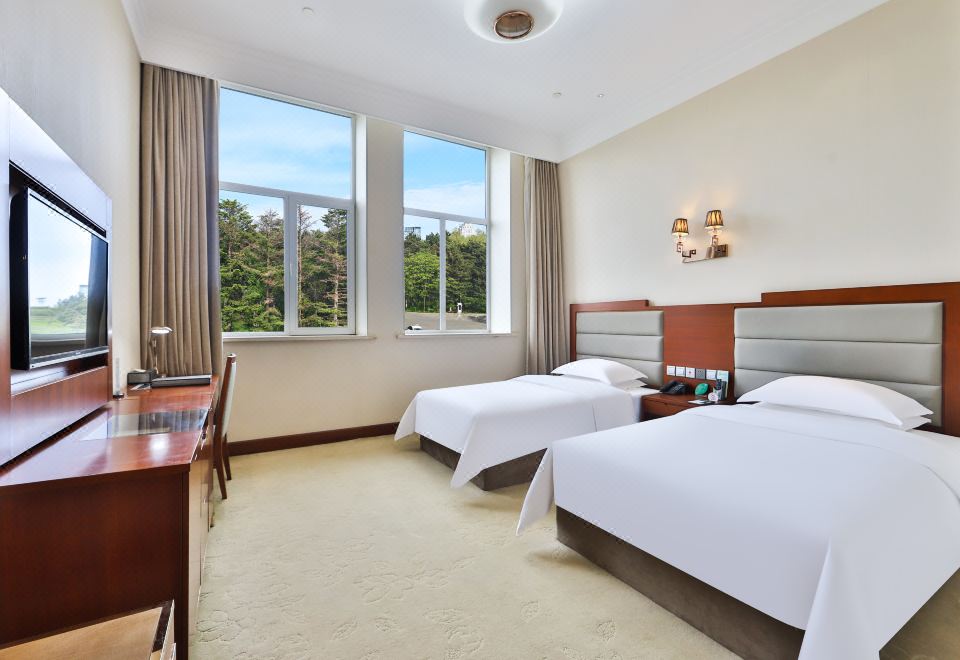 主楼尊享双床房 | 静谧庭院景