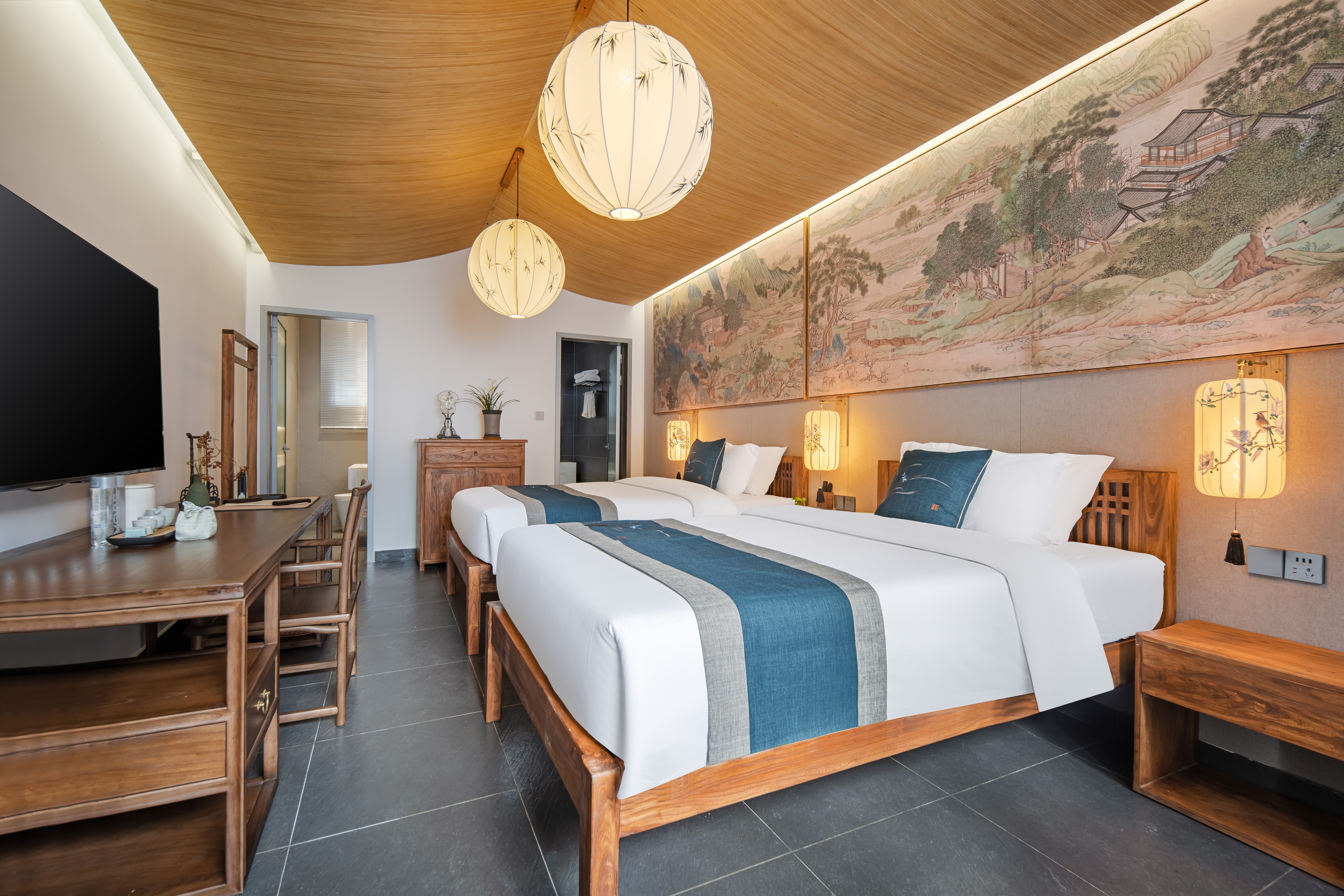 听涧·标准间（全屋暖气+豪华浴缸+戴森吹风机）