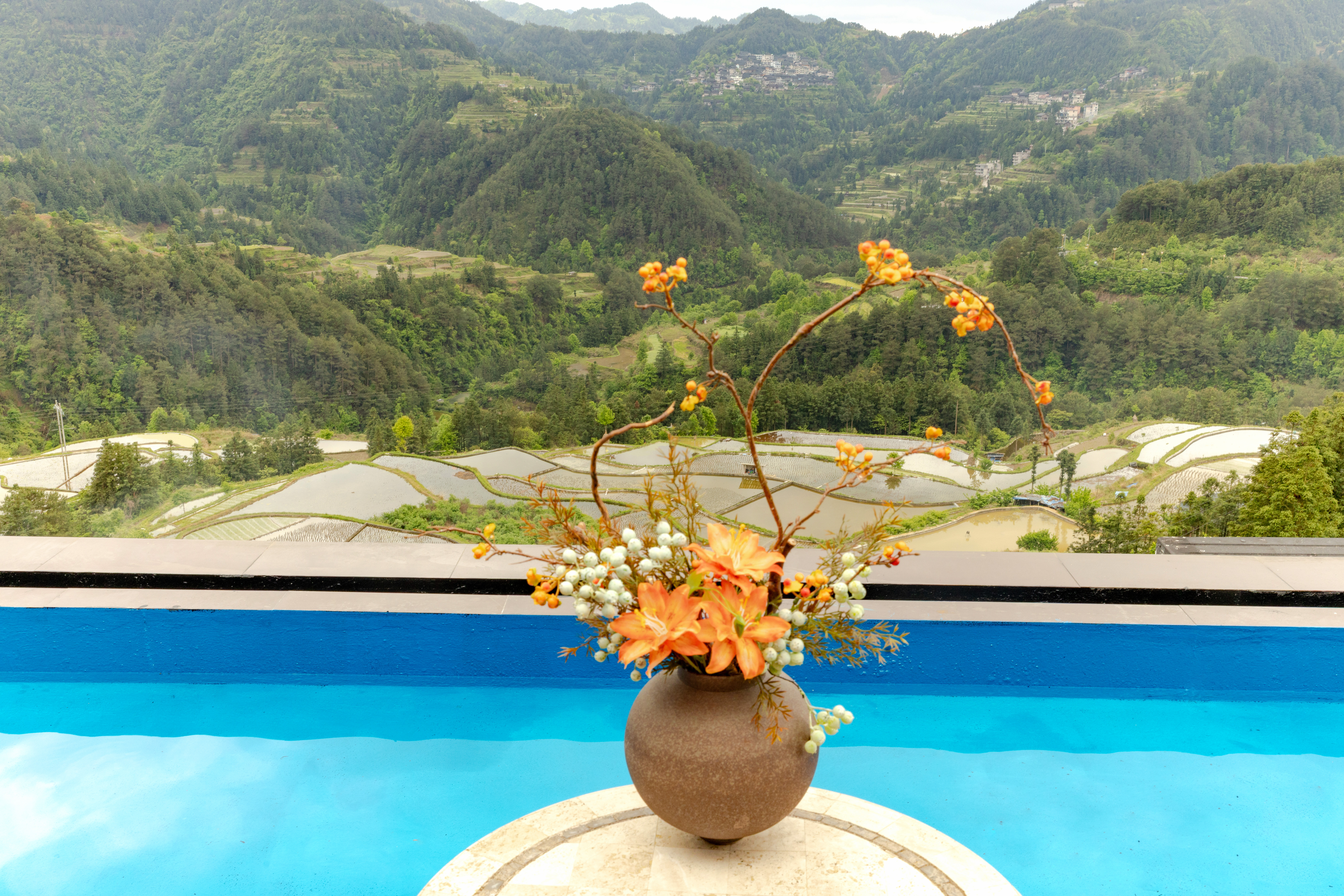 雨露私房双床房【观景小花园+乾湿分离】