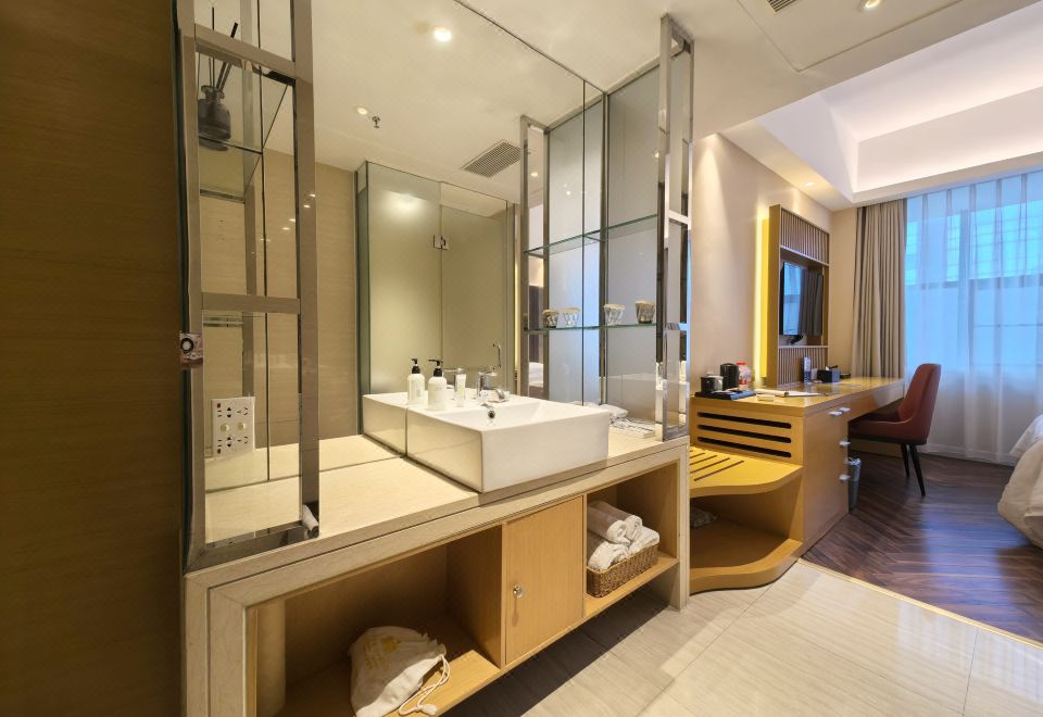 時尚大床房（功夫茶具+助眠床品）