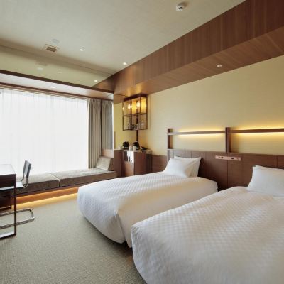 轉角雙床房（帶梳化床）（可使用高樓層貴賓休息室） Candeo宇都宮飯店優惠