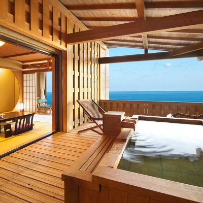 Dタイプ　オーシャンビュー露天風呂付特別室 伊豆稲取温泉 石花海 クーポン