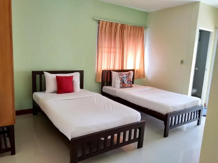 ห้องเตียงแฝด พร้อมระเบียง