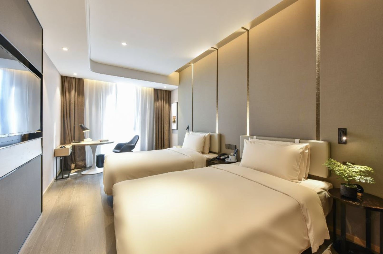 行政家庭雙床房-高速吹風機+手機投屏+浴袍+Minibar