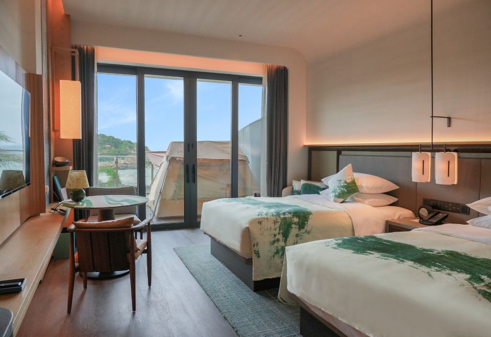 海嶼聽潮露營主題雙床房