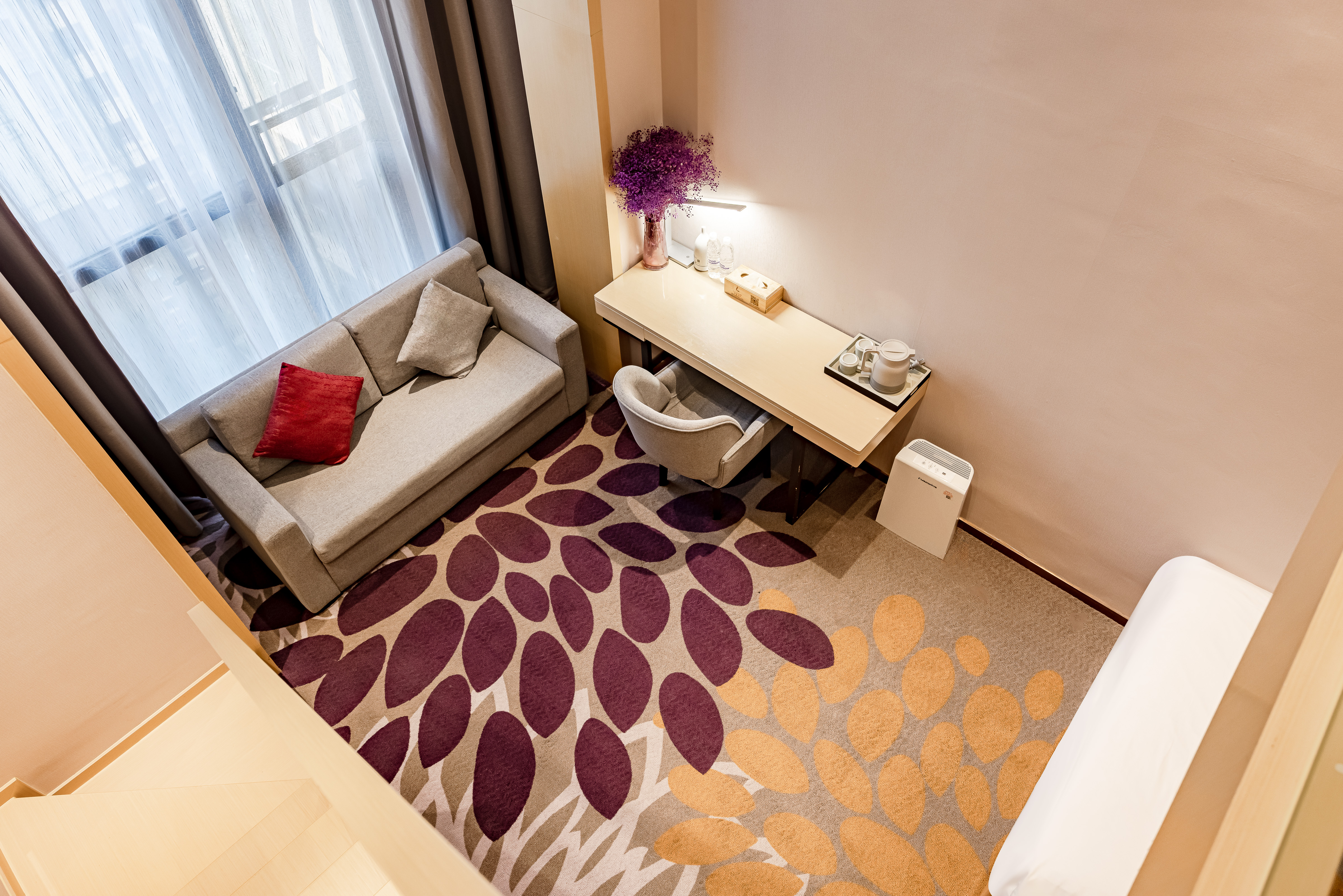 复式LOFT双床房?超大飘窗 ▏慕斯床垫 ▏品牌洗浴用品