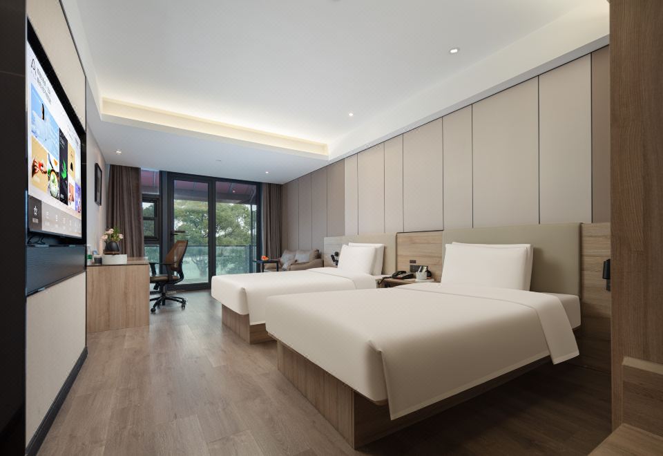 几木湖景双床房[深睡枕+小冰箱+浴袍]