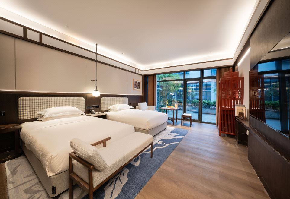 Xianheng Hotel Shaoxing2-bed Room With Courtyard View