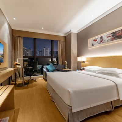 清新高級大床房 重慶觀音橋華美達安可飯店優惠