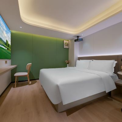 温馨大床房（無窗）（酒店提供自助洗衣房） 皇御軒酒店（深圳會展中心福民地鐵站店）優惠