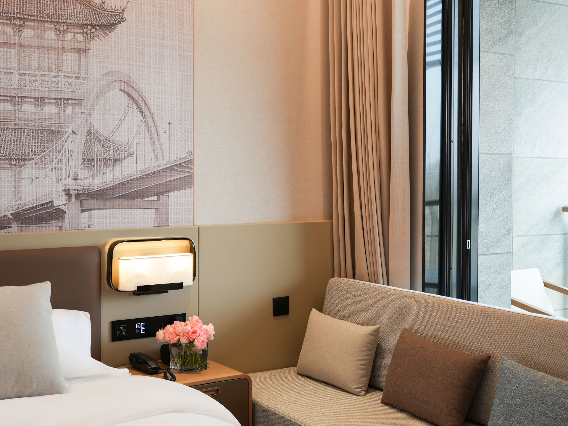 Terrace Twin Room (Pastoral View)