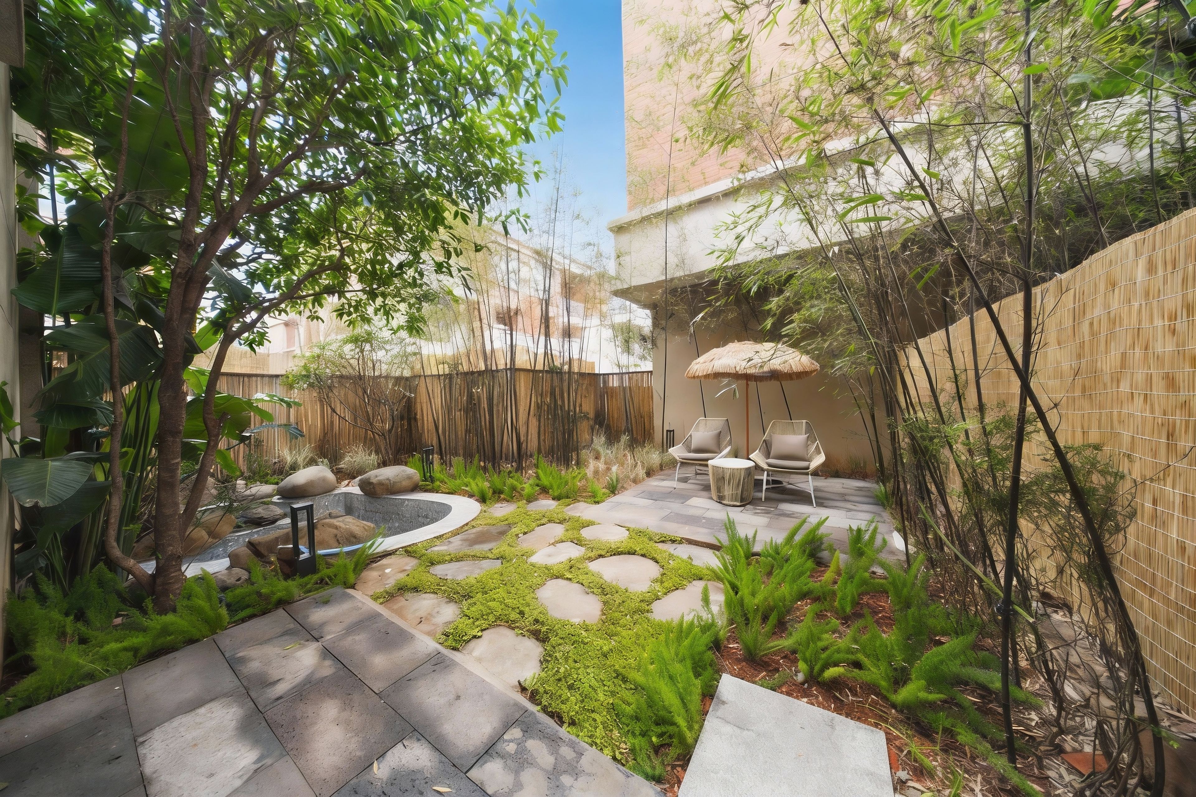 栖峦·谧境私汤大床房「庭院私汤+无限放水+东南亚风」