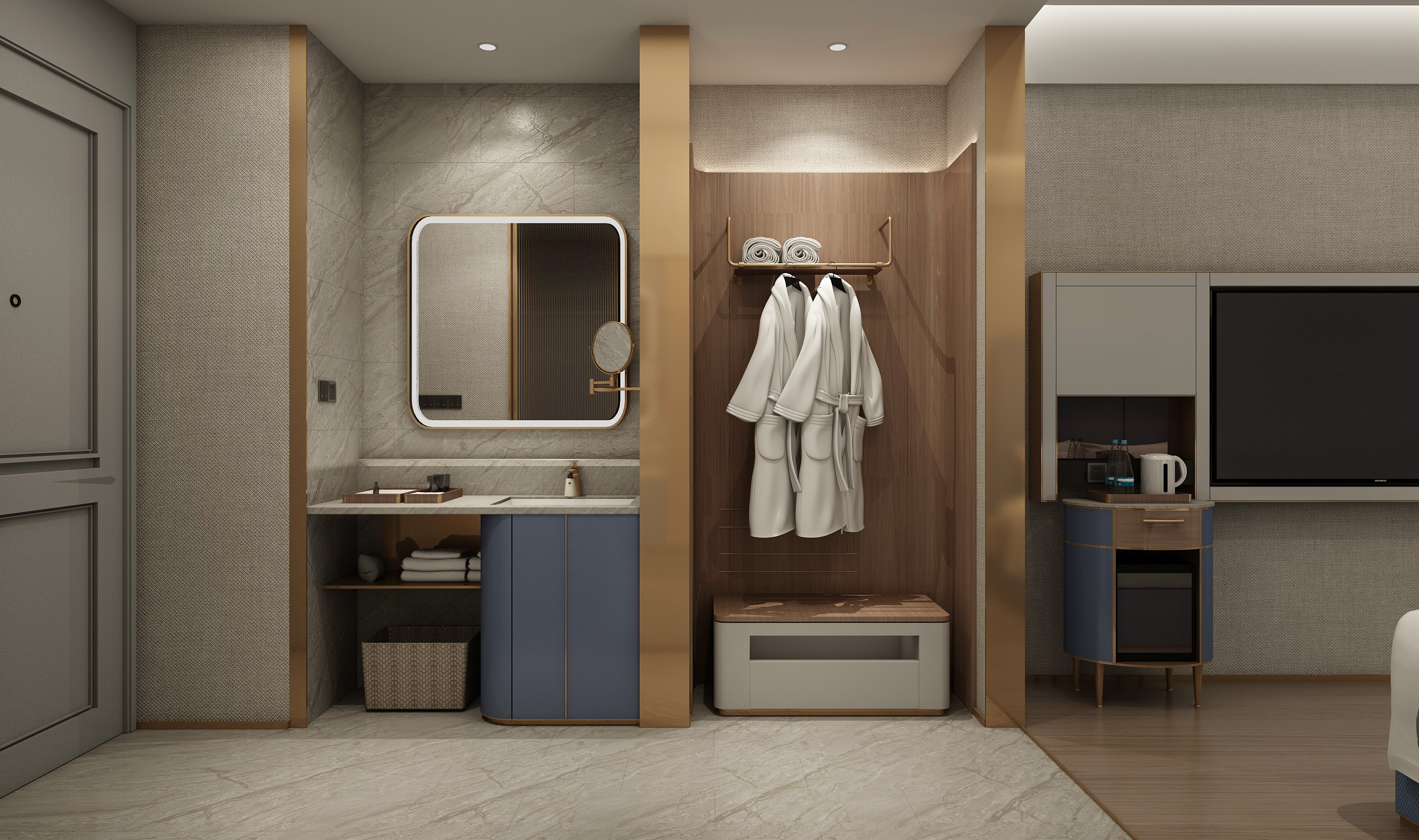 兰逸经典大床房（全屋智能客控+高空城景+茶台品茗）