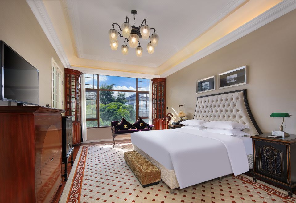 复古风情·园林家庭尊享套房（芝华士床垫+超大浴缸）