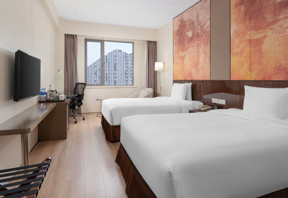 高級房雙人床-賞秦淮燈彩