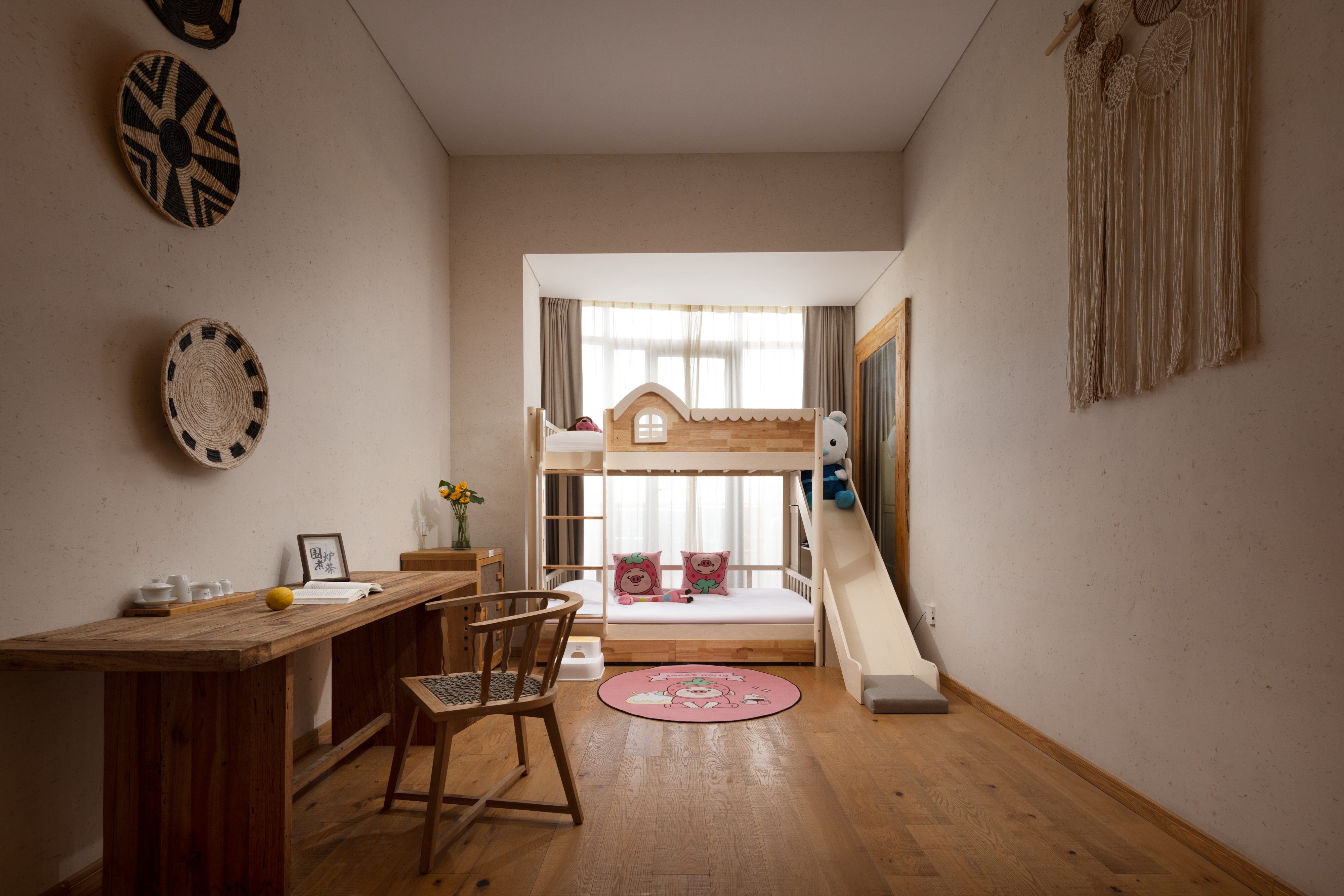 滑滑梯亲子套房（独享露台花园+私汤）