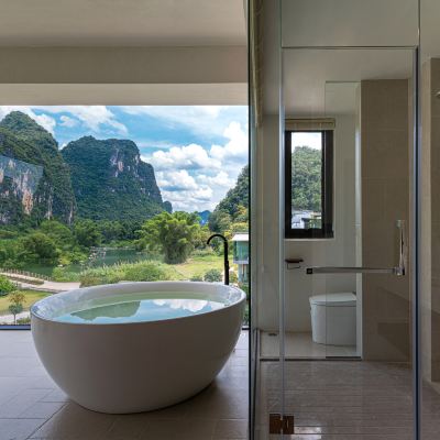 270度全景遇龍晨光大床房 陽朔在水一方酒店優惠