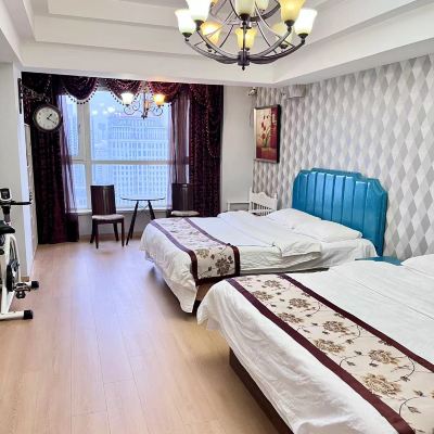 溫馨家庭房（四人間+落地大窗） 金色時光飯店公寓（瀋陽太原街興隆店）優惠