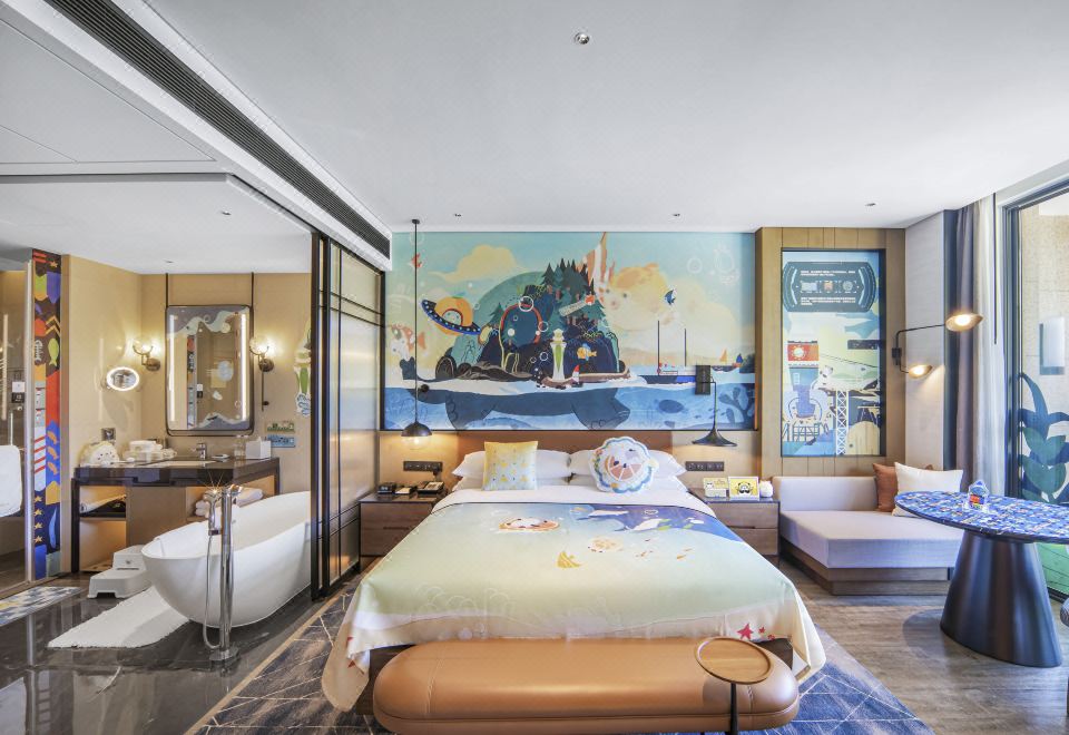 旅小熊山景親子大床房