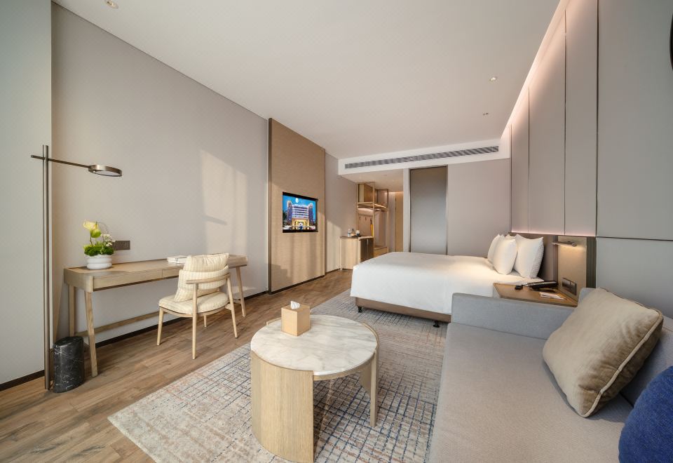 初雪街景大床房