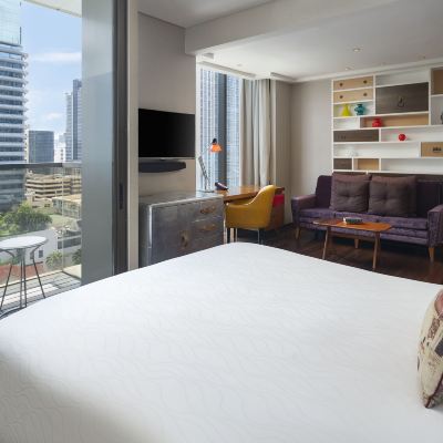 標準特大床房（帶陽台） 曼谷無線路英迪格飯店優惠