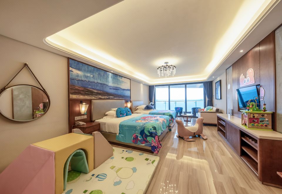 酷芽猪猪侠海洋主题海景家庭房（子母床）