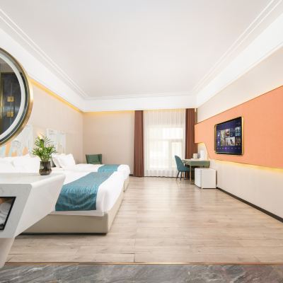 奢享・溫馨家庭房「智能客控+加濕器+舒眠床墊+新風系統」 潮漫飯店（哈爾濱中央大街店）優惠