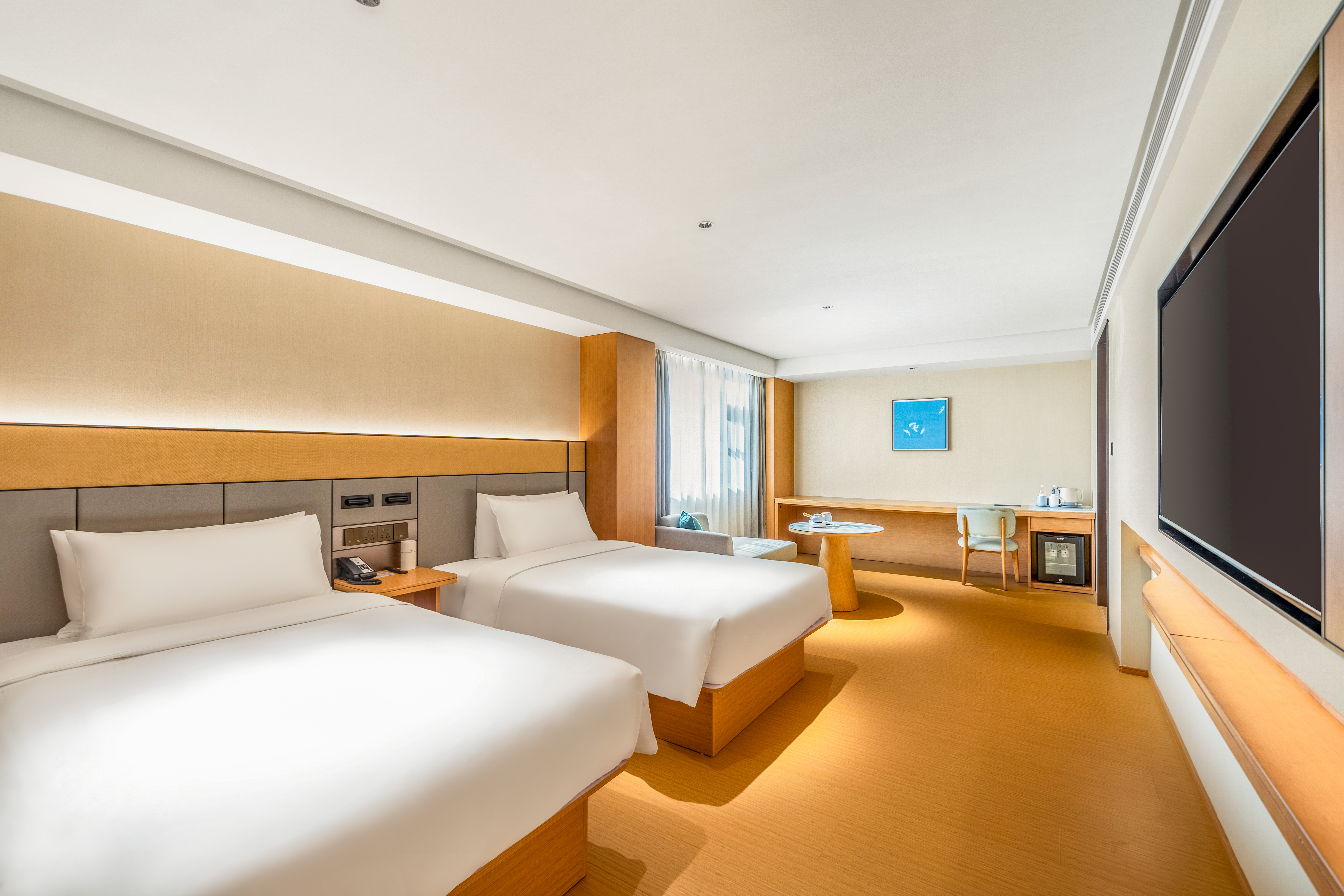 商务双床房（加湿器+65寸投屏电视+小冰箱+深睡枕）