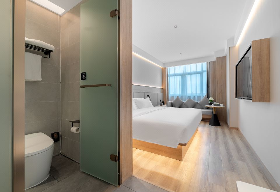 几木大床房（办公优选+明亮通透+手机投屏）