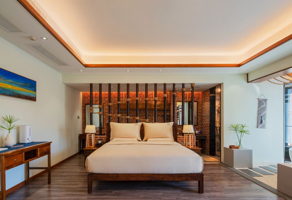 景观花园露台大床套房