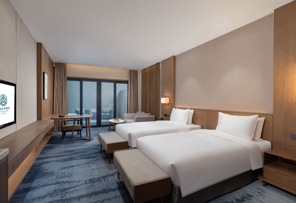 秘境尊贵豪华双床房（私密庭院+园景）