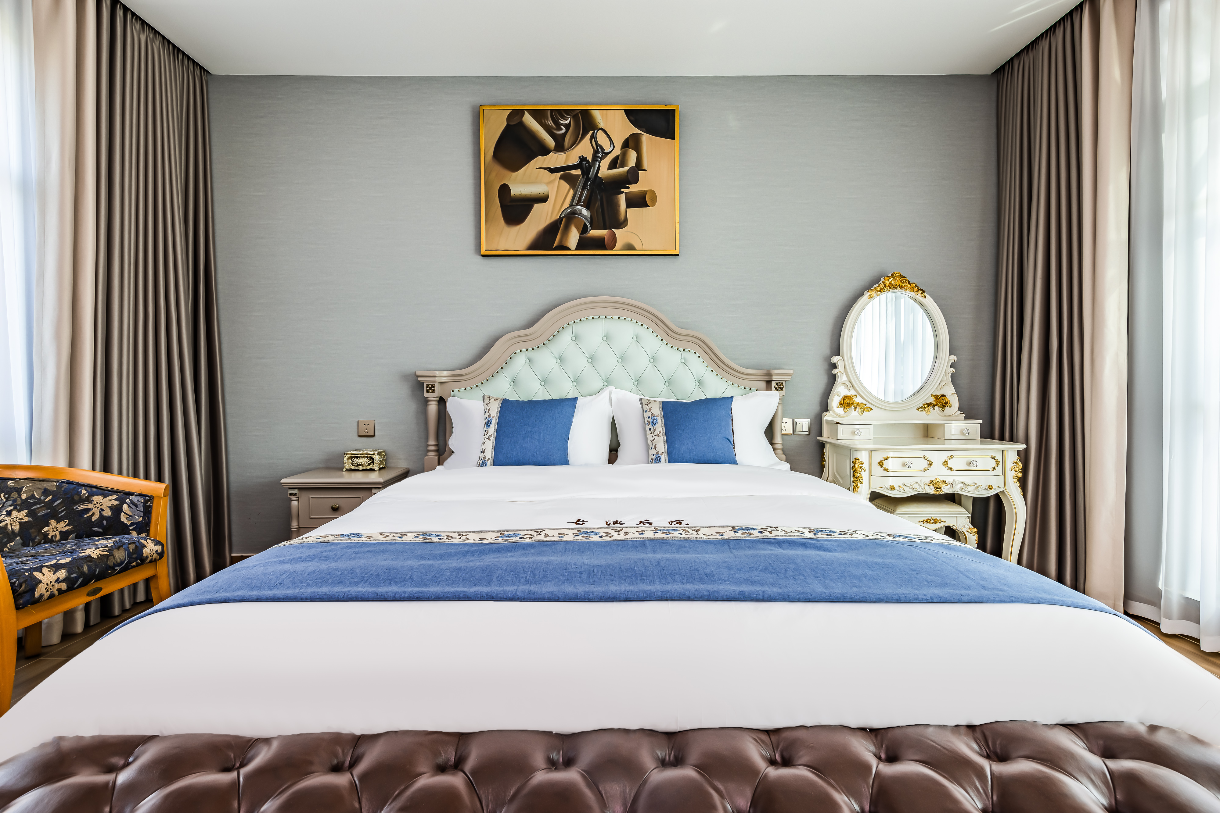 田園牧歌·豪華露臺景觀大床房