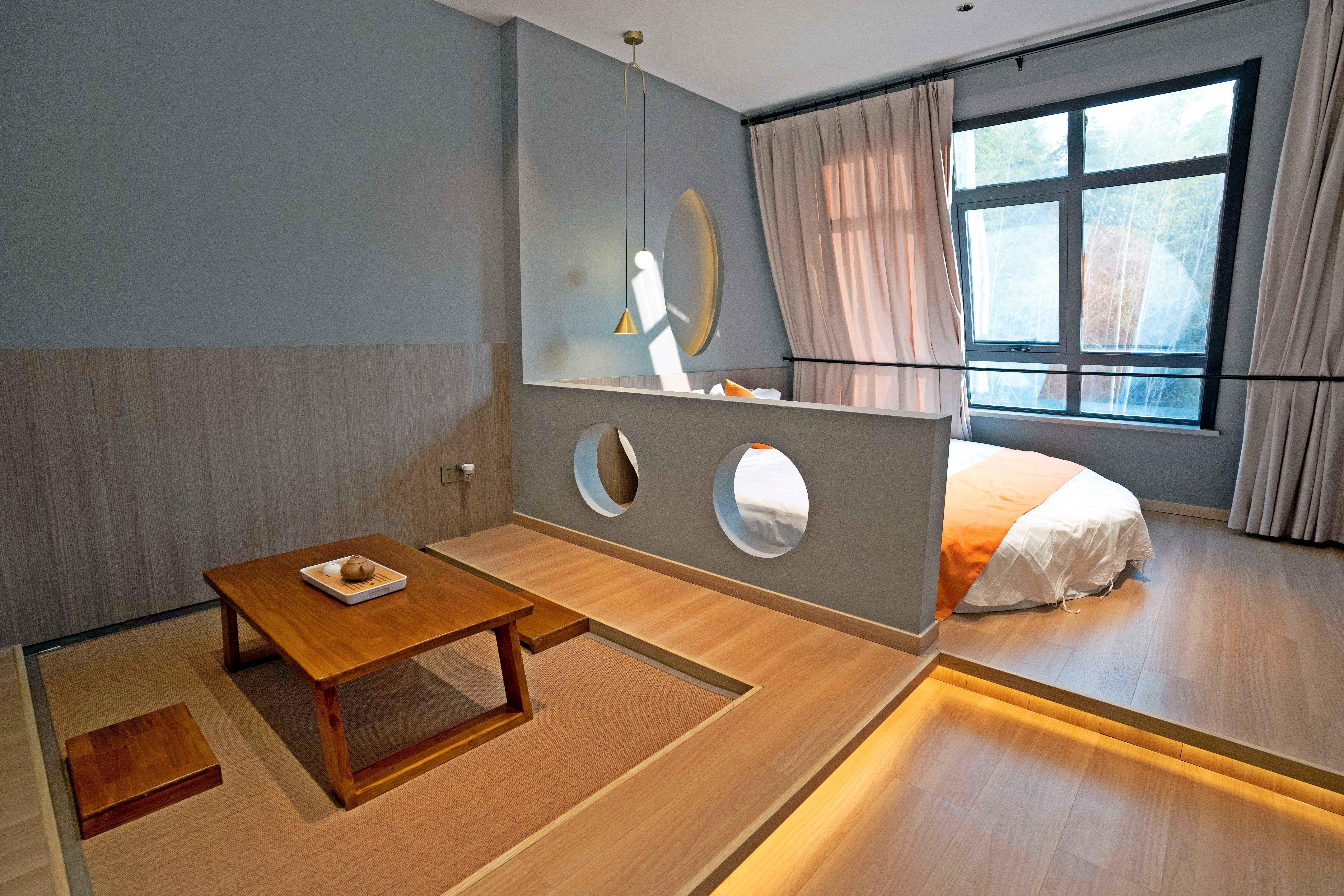 观景泡池圆床套房