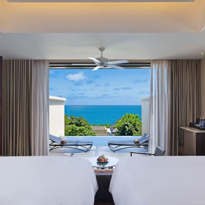 優質海景套房，套房，兩張大床，梳化床，海景景觀，私人泳池，露台 蘇梅島瓦納百麗豪華精選度假飯店優惠