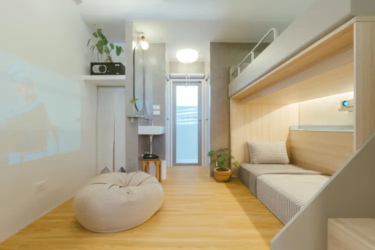 ห้องสตูดิโอแบบเตียงสองชั้น (ห้องส่วนตัว)