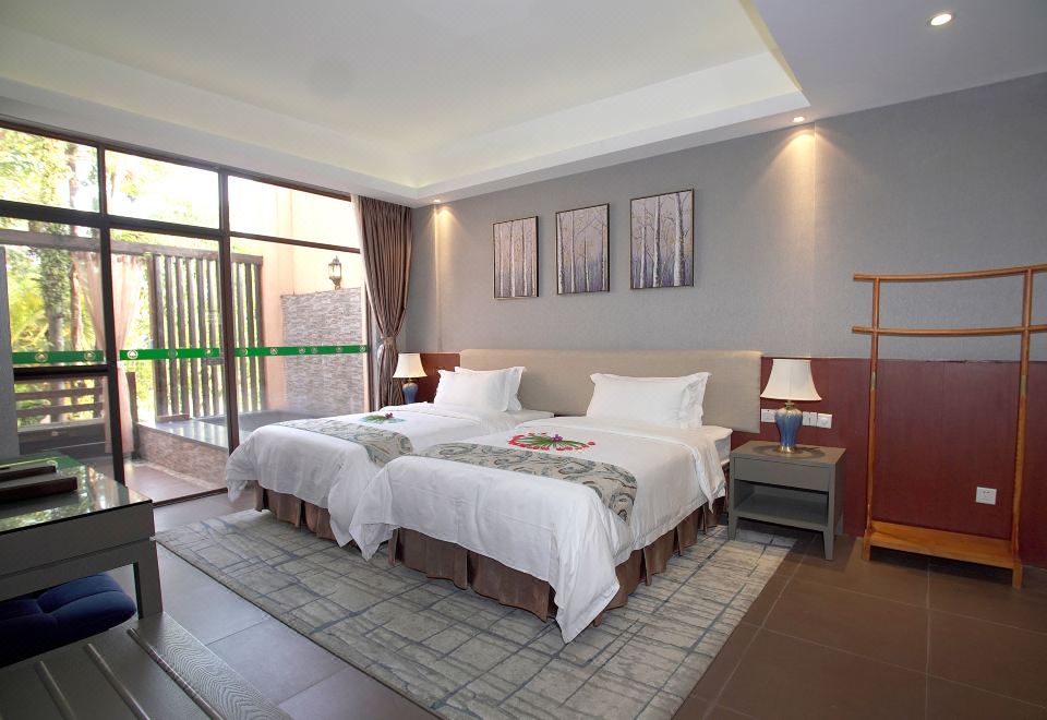 半山别墅花园双床房|独立温泉池