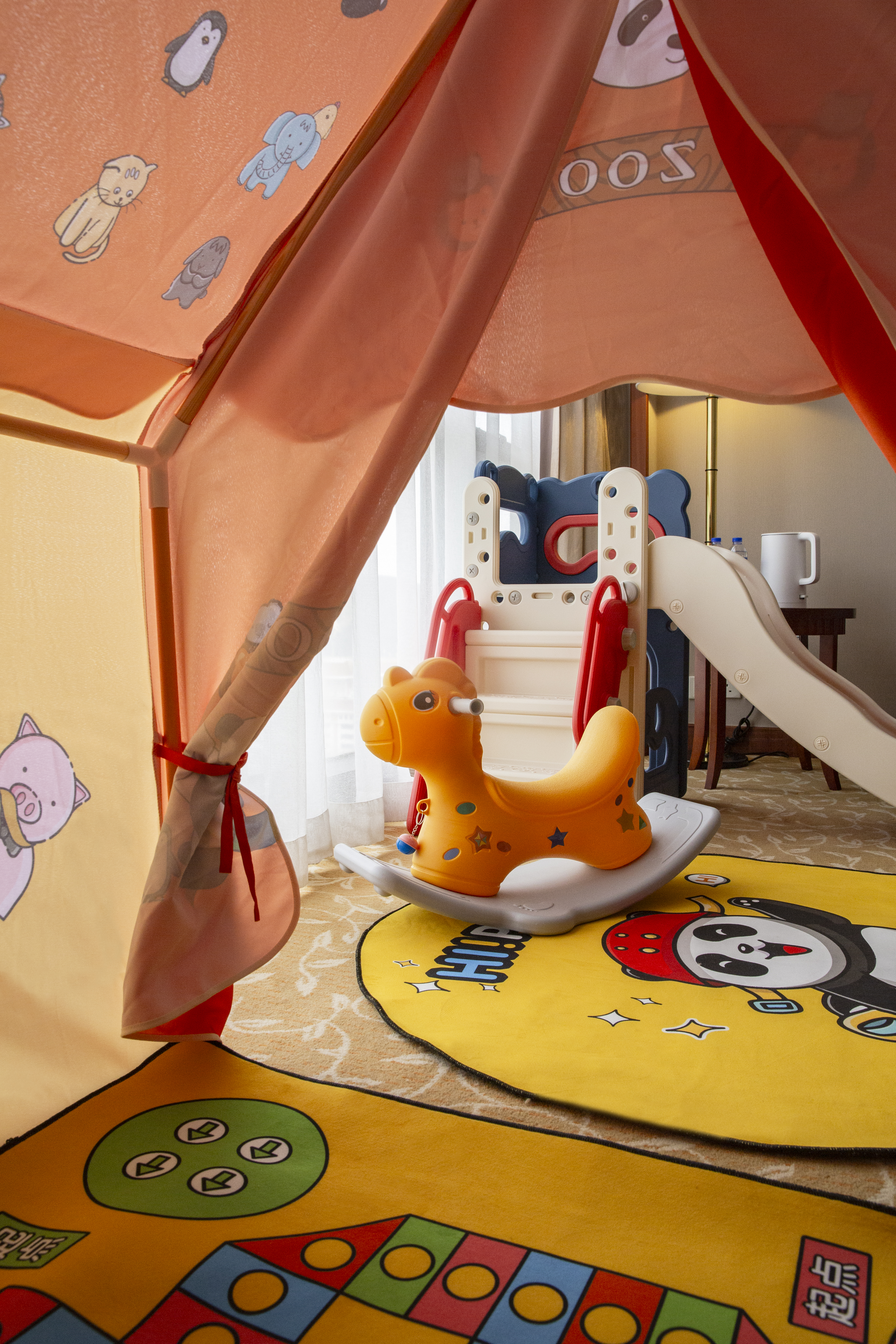 滑板熊貓親子套房