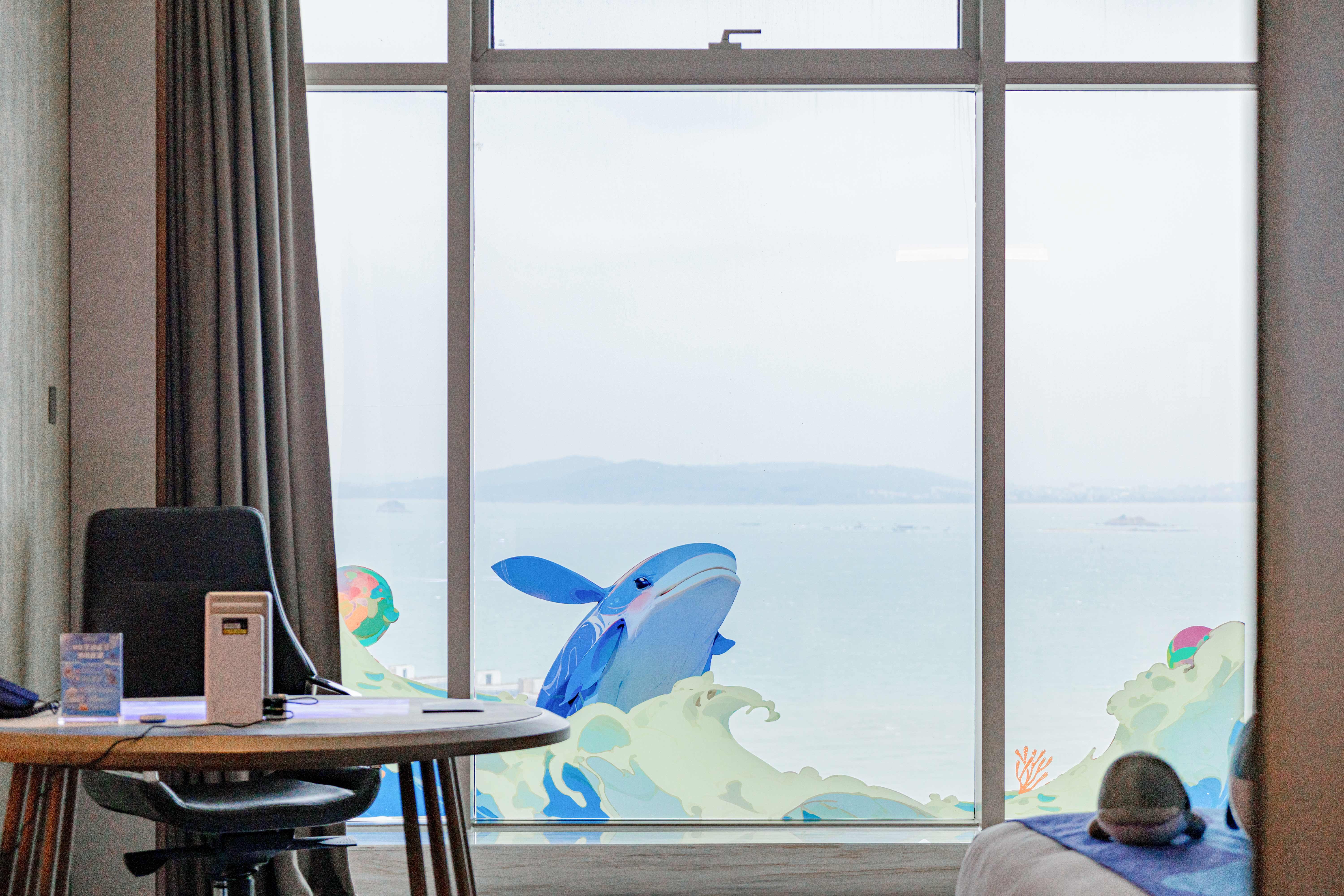 奇鲸幻境.家庭亲子海景房（180°海上日出）