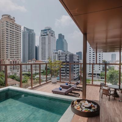 一臥室逸莎陽台泳池套房 曼谷逸莎飯店優惠