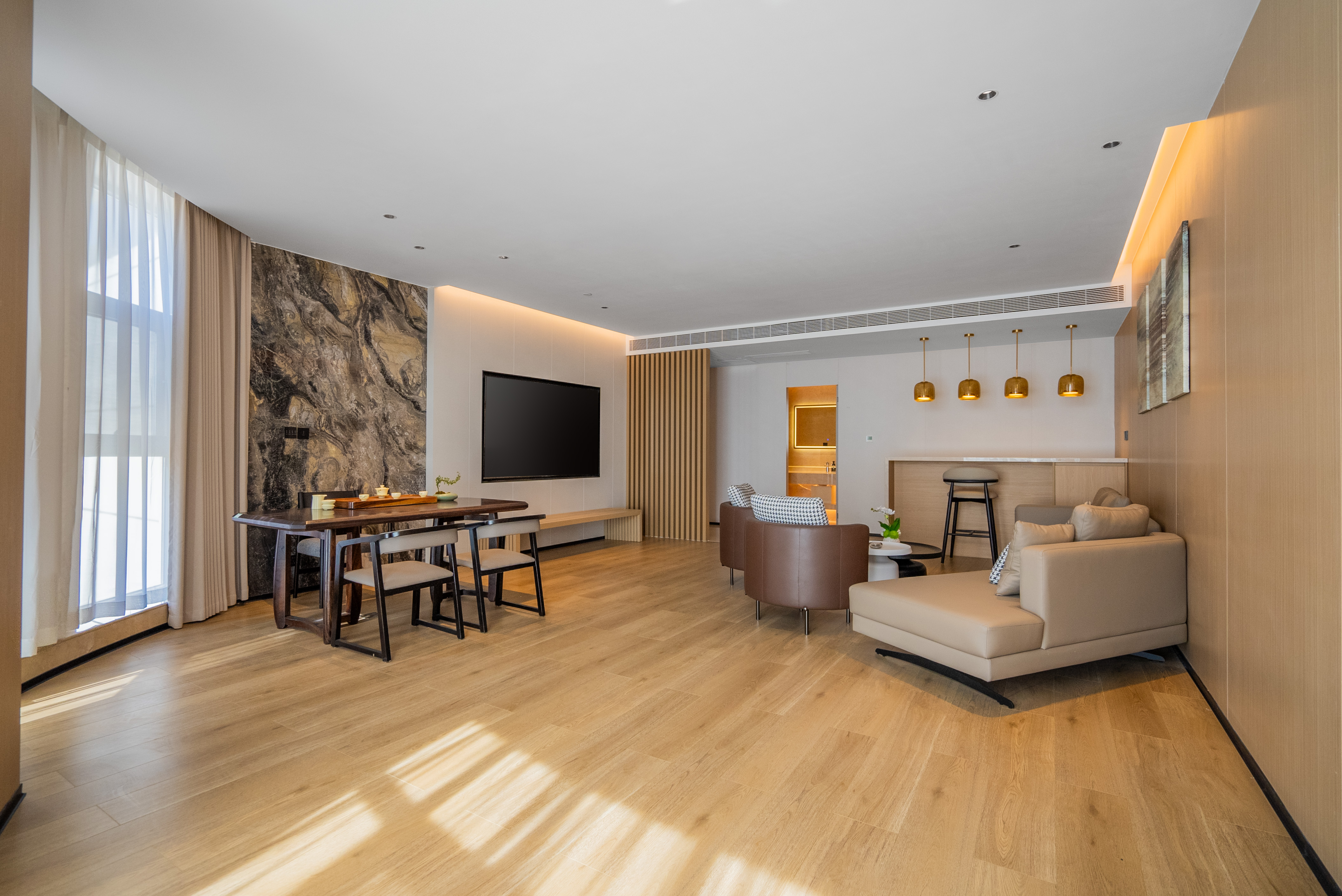 全景浴缸套房（休閑會客區+茶道茶具）